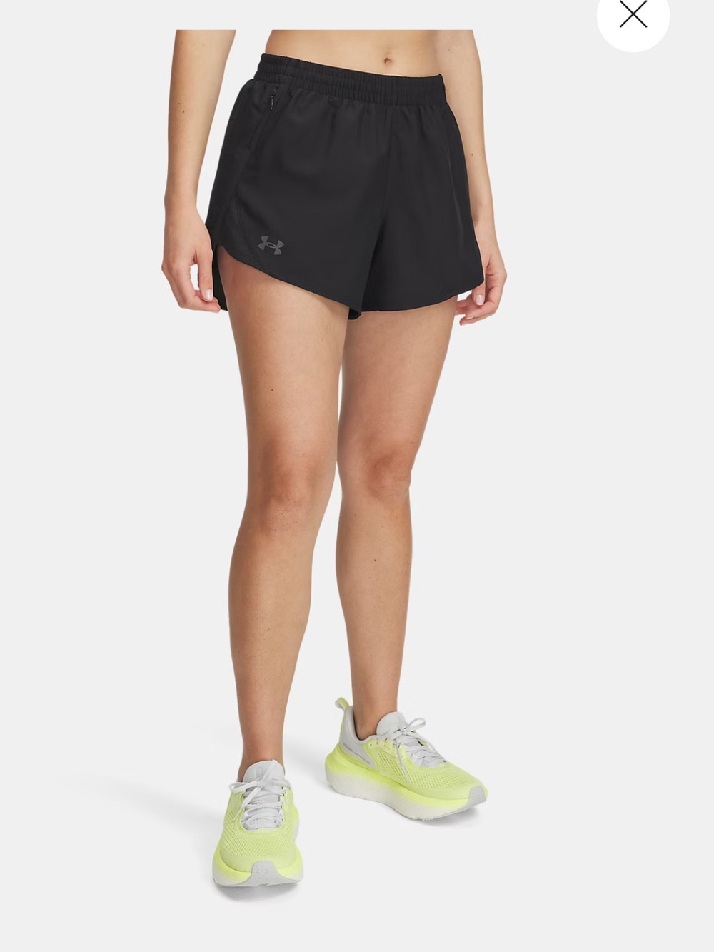 Under Armour UA Fly-By 3” Shorts Sweat-Wicking Apparel Women S Unlined Run Jog